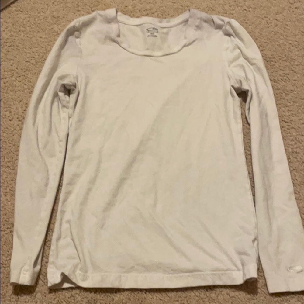 White Long Sleeve Champion Shirt